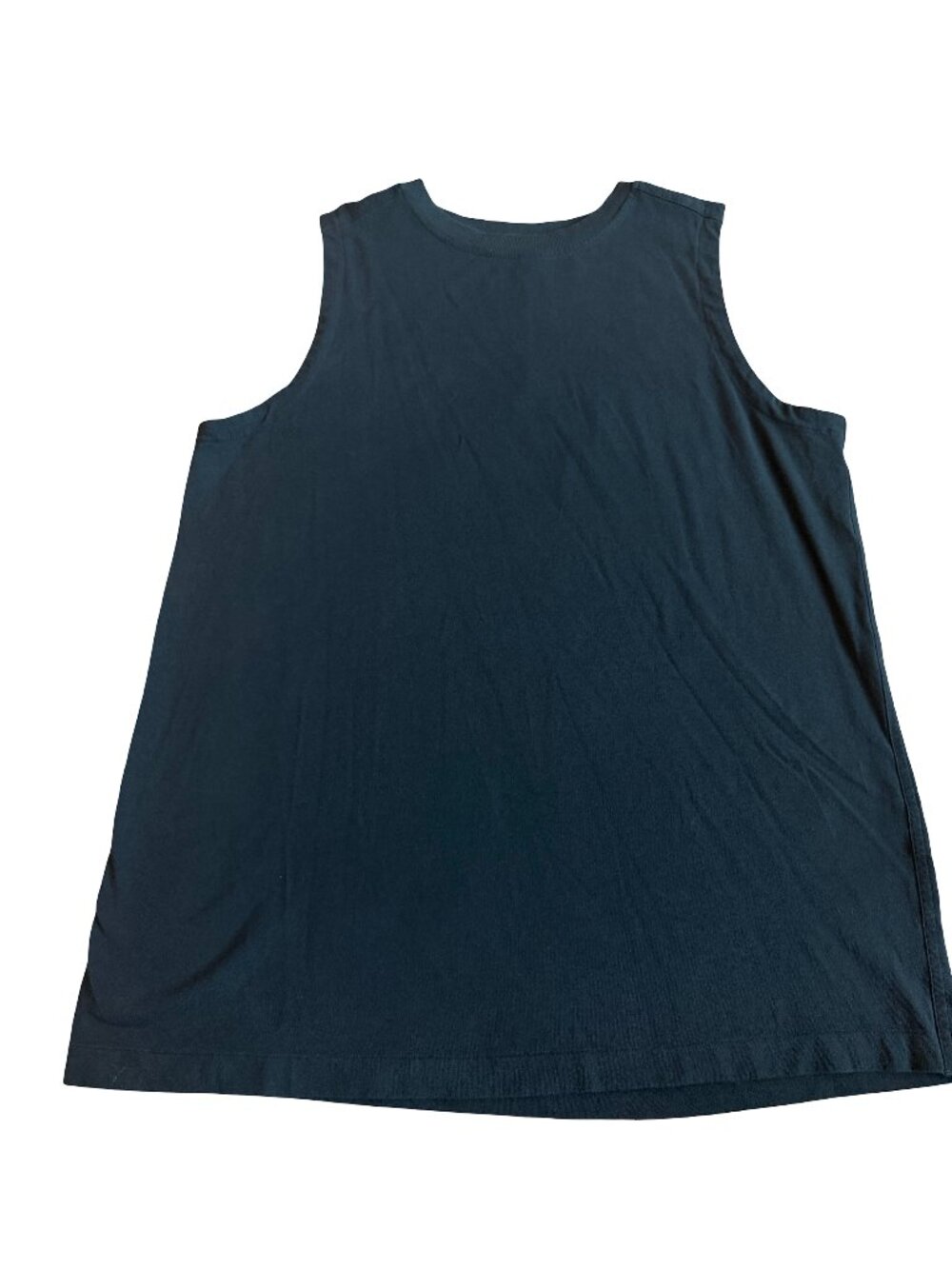 Lulemon Black Swing Tank Top Sleeveless Aline Side Slit Shirt Hem Size 12 Womens